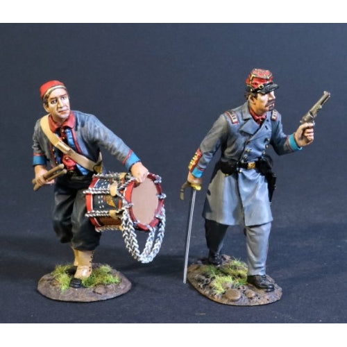 Infantry Officer & Drummer, 11th Regiment New York Volunteer Infantry Zouaves