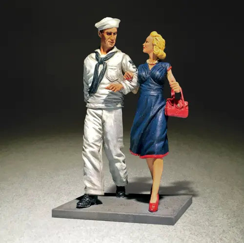 Shore Leave U.S.N. Sailor on Liberty With Date, 1942-45