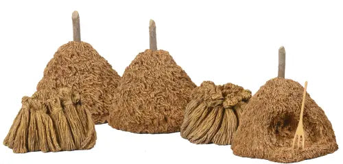 18th-20th Century Hay Stacks with Sheaves of Wheat