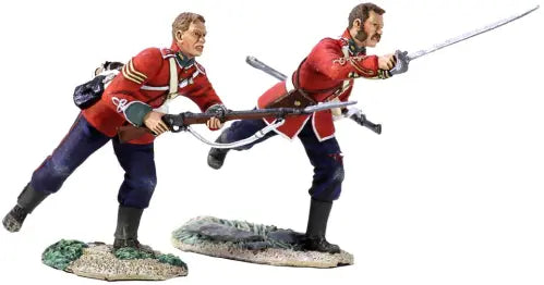 Captain Younghusband's Forlorn Hope - Captain Younghusband and NCO Charging