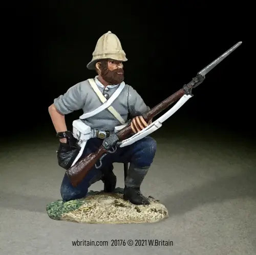 British 24th Foot Kneeling Loading in Shirtsleeves