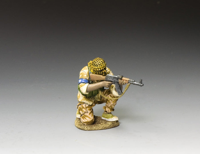 Mog. Militiaman Kneeling Firing His AK-47