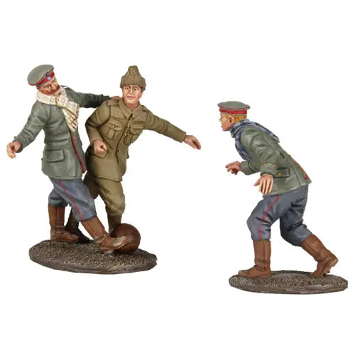 A Friendly Game - 1914 Christmas Truce Soccer Set No.1, No Man's Land Soccer Match