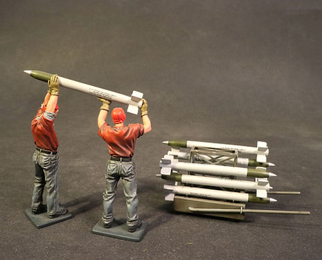 Two Ordnance Crew Loading HVAR