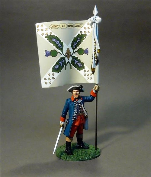 Officer w/ Colonel's Colours Regt. Royal Ecossois Jacobite Rebellion