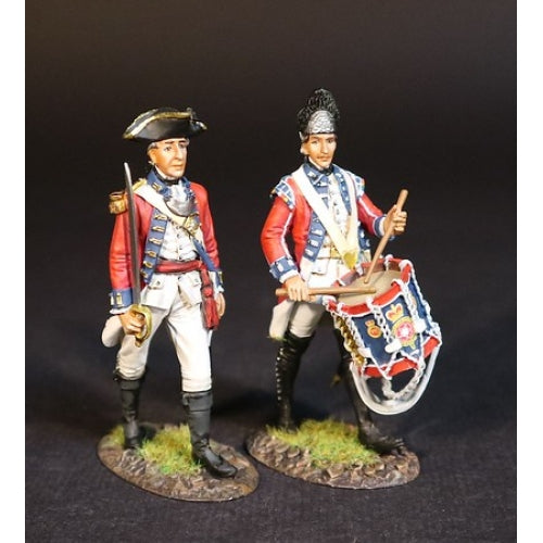 Officer & Drummer, 7th Regt. Of Foot (Royal Fusiliers)