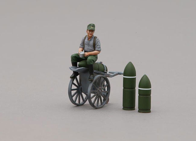 Soldier Sitting on Shell on Trolley