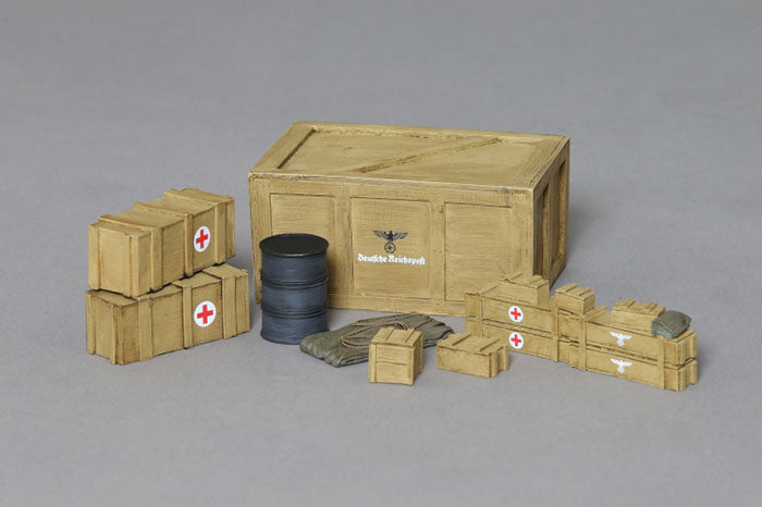 Accessories and Boxes with German Decals applied