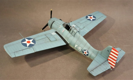 Grumman F4F-3 Wildcat, WHITE F-15, VF-3 USS Lexington, Lt. edward Henry Butch O'Hare.   February 1942