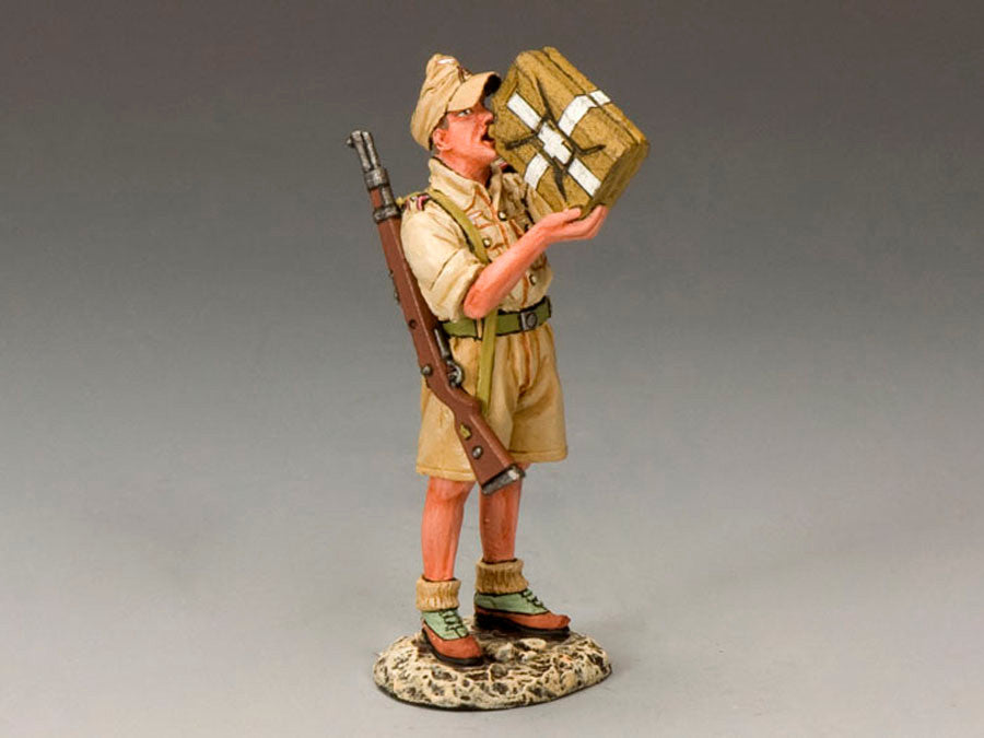 Soldier drinking from Jerry can
