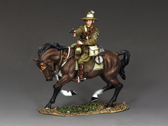 Sergeant firing revolver