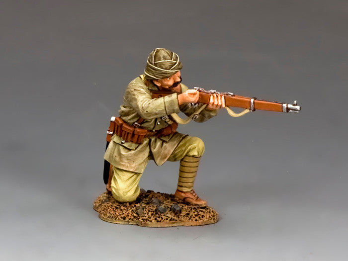 Turkish soldier kneeling reloading