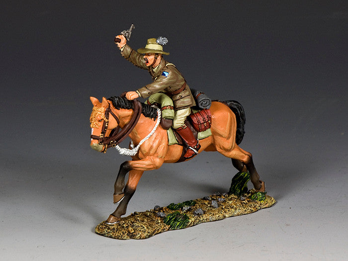 Australian light horse officer with pistol