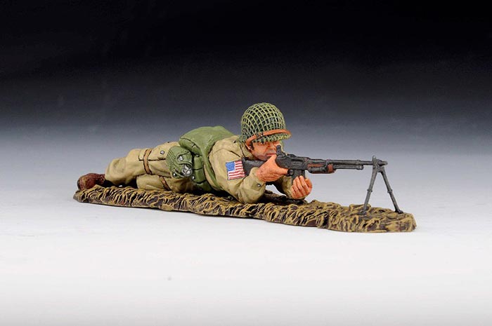 Bar Gunner Firing from the prone position - 82nd Airborne