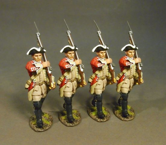 British 48th Regiment of Foot, Line Infantry Marching, (4 pcs)