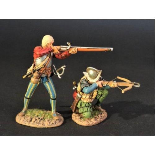 Arquebus and Crossbowman