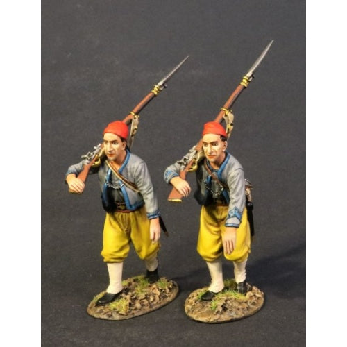 Two Infantry Advancing, South Carolina Zouave Volunteers