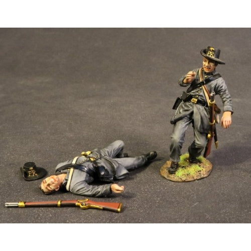 Two Wounded Infantry, 4th South Carolina Infantry, Co B Palmetto Riflemen