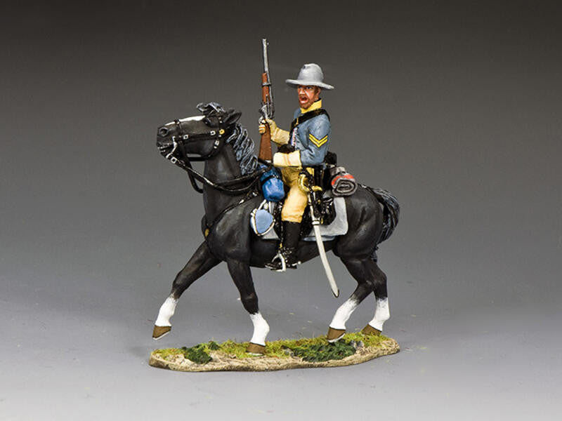 The Confederate Cavalry Corporal Holding Carbine