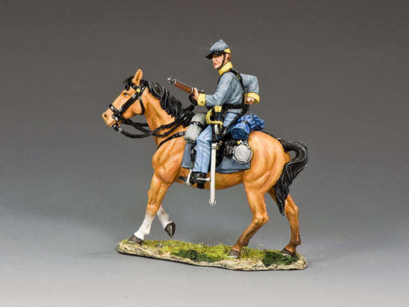 Confederate Cavalry Trooper Loading Carbine