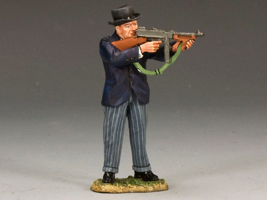 Churchill with his Tommy Gun