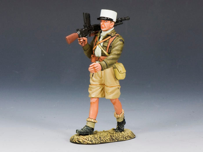 Foreign Legion Marching with Light Machine Gun