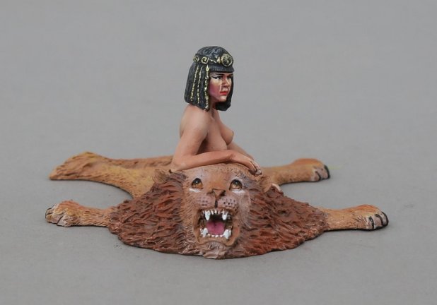 Cleopatra on Lion Skin