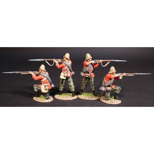 Four Firing 91st Regiment (Princess Louise's Argyll Shire Highlanders)