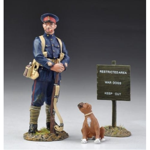 British Marine NCO with Dog