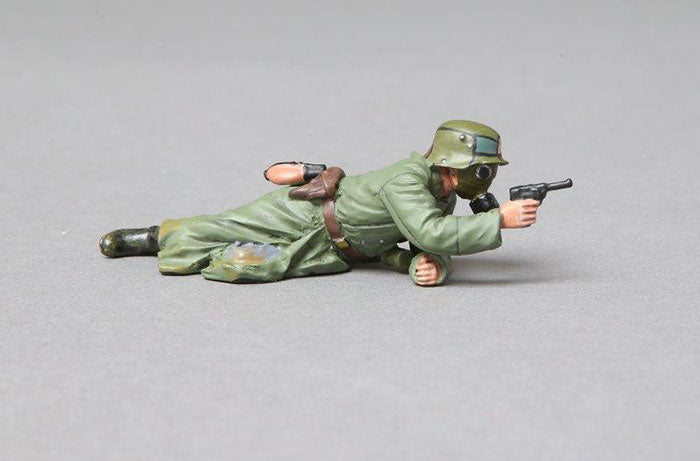 Prone German Officer (Gas Mask)