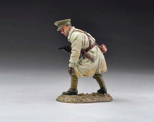 British Officer Trench Coat with Pistol