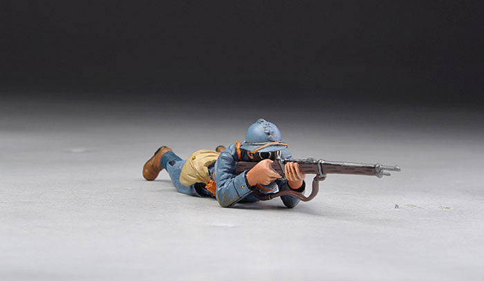 Prone Rifleman in ARS Gas Mask