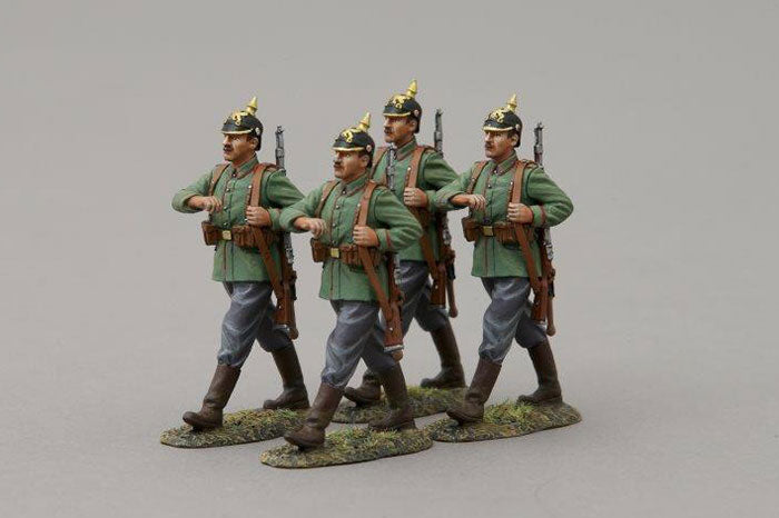 Four Men German Infantry Marching Set