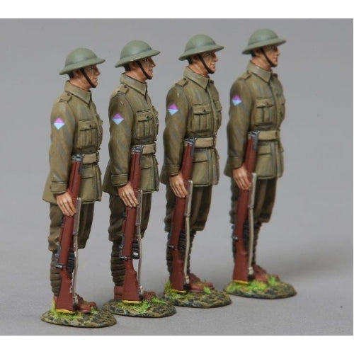Australian Soldiers with Helmets on Parade (26th Battalion) - Four Figures