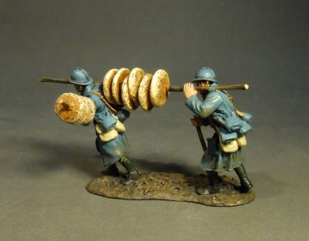FRENCH SOUP MEN,CARRYING BREAD