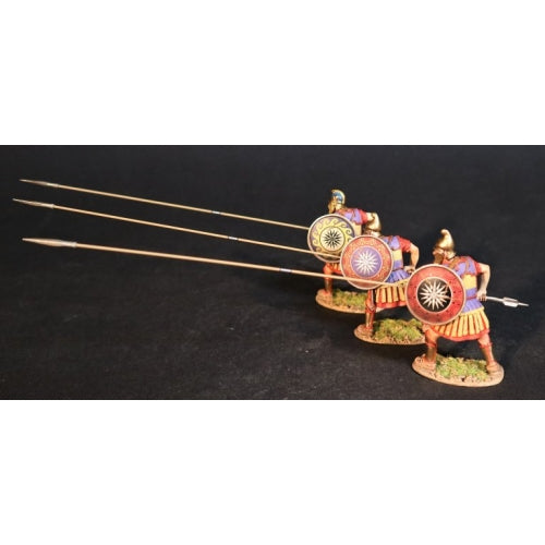 Three Phalangites with Colored Shields