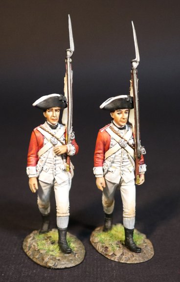 Two British Marines Marching