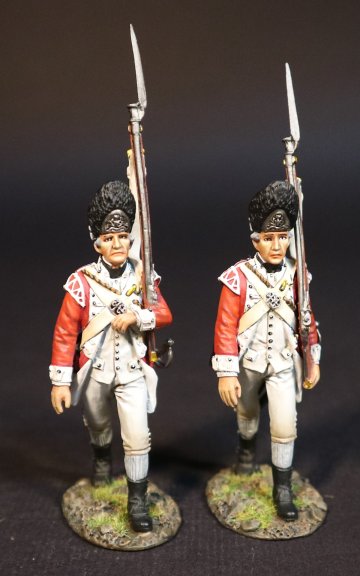 Two British Marine Grenadiers Marching