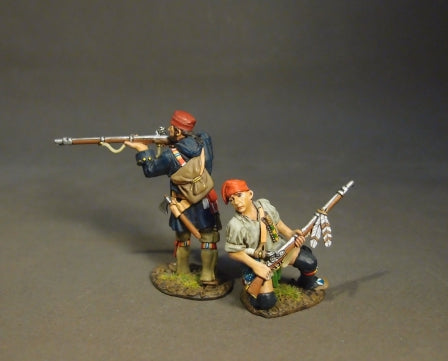 Quebec Brigade, 2 French Militia, (2pcs)