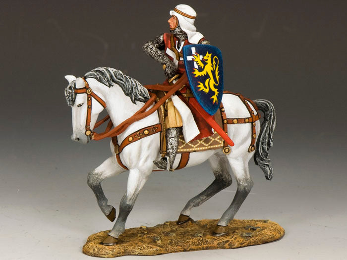 Mounted Templar Drawing Sword