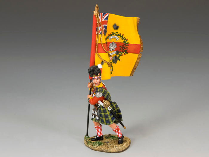 Officer with Regimental Colour
