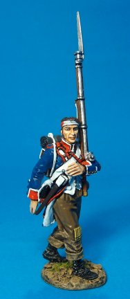 Wounded French Fusilier Marching