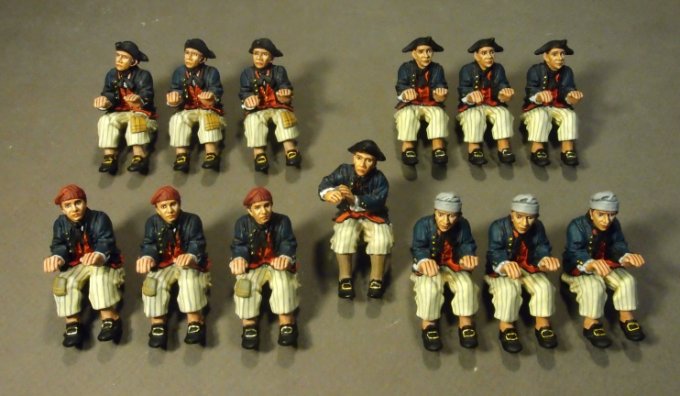 Quebec Landing Barge, Barge Crew (13 pcs)