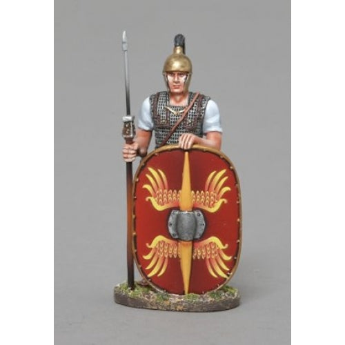 Standing Legionnaire with Leaping Wolf Design Shield