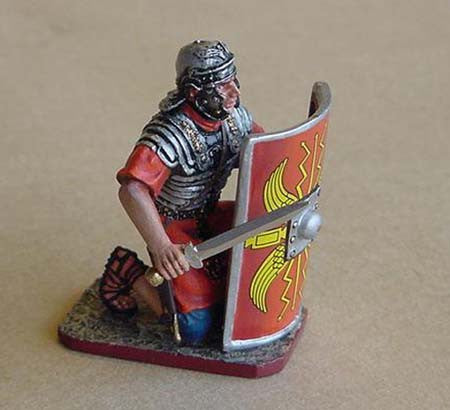 Kneeling with Sword Red