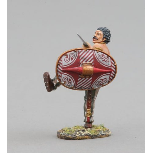 Ancient Briton with Red & White Shield