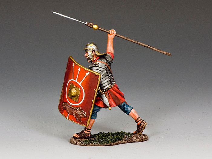 Roman Soldier Throwing Pilum