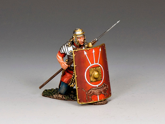 Roman Soldier Kneeling with Pilum