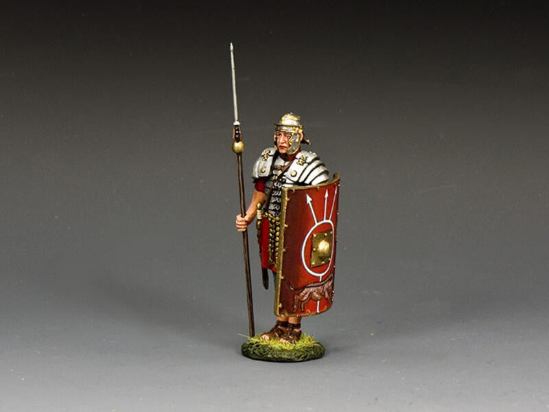 At Attention Roman Legionary with Pilum