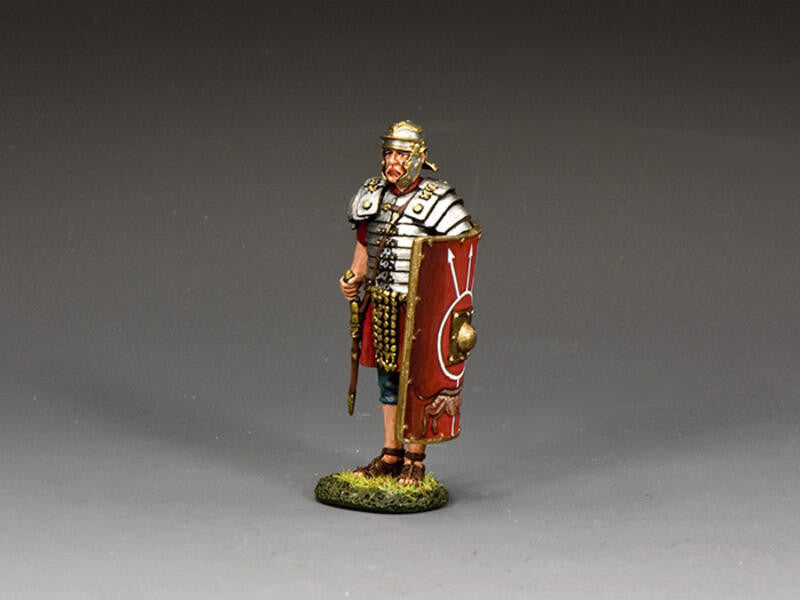 At Attention Roman Legionary with Gladius Sword